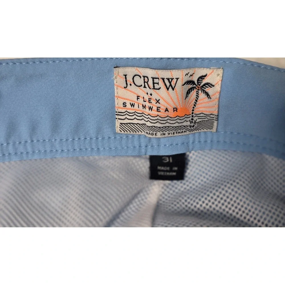 J Crew Swim Shorts‎ Mens Size 31 Flex Swimwear Colorblock Vacation Cruise
